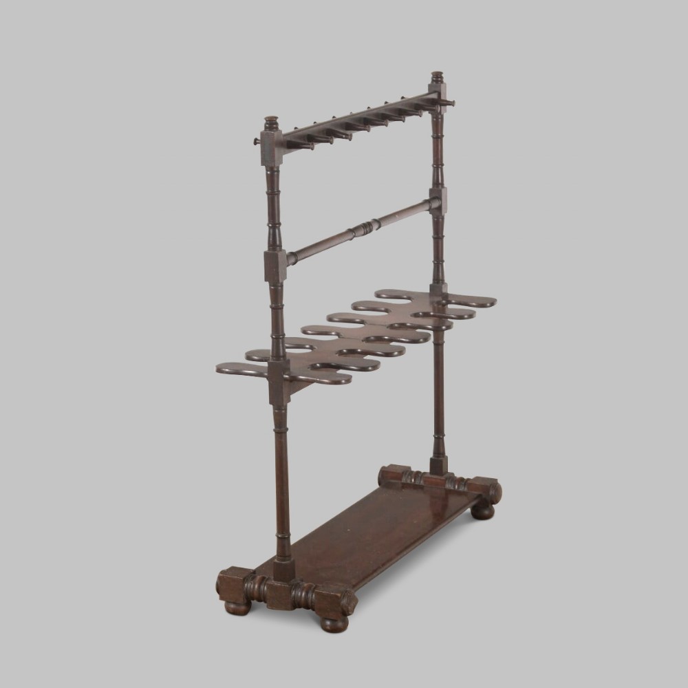 A Mahogany Whip and Boot Stand