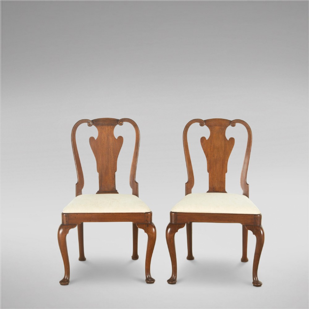 Pair of English George III Mahogany Chairs