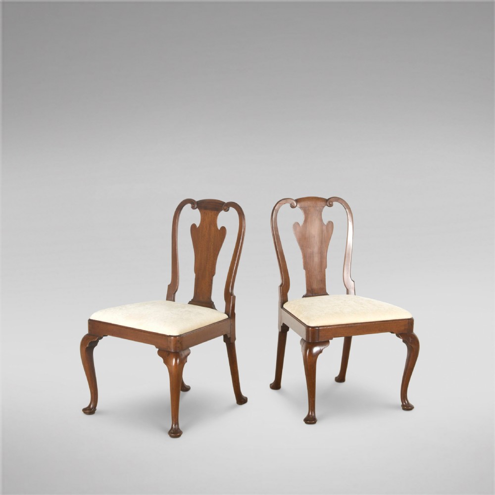 Pair of English George III Mahogany Chairs View II