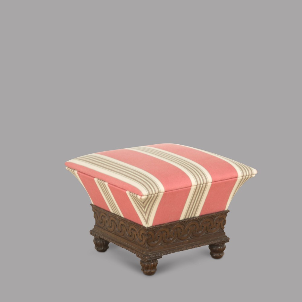 A 1825 George 1V Oak Ottoman Stool 
