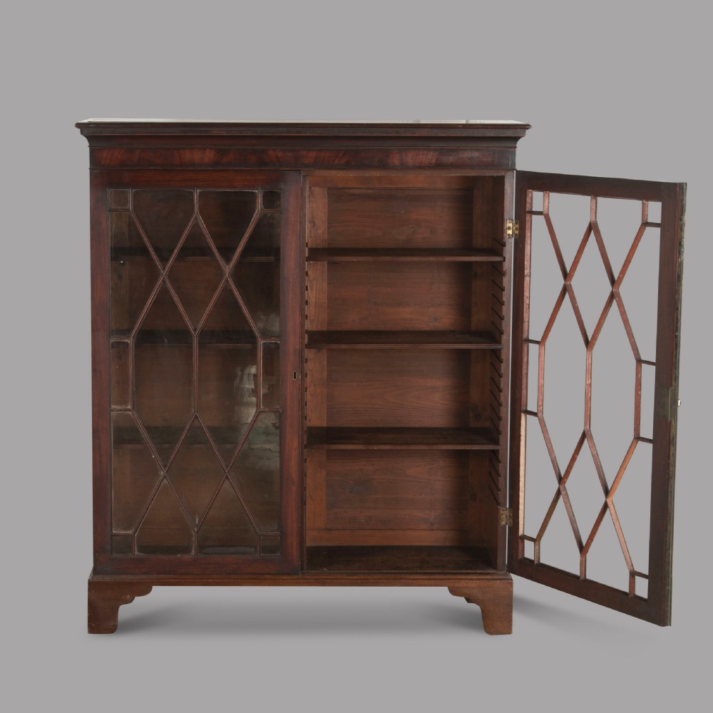 Mid 19th Century Free Standing Glazed Bookcase View II