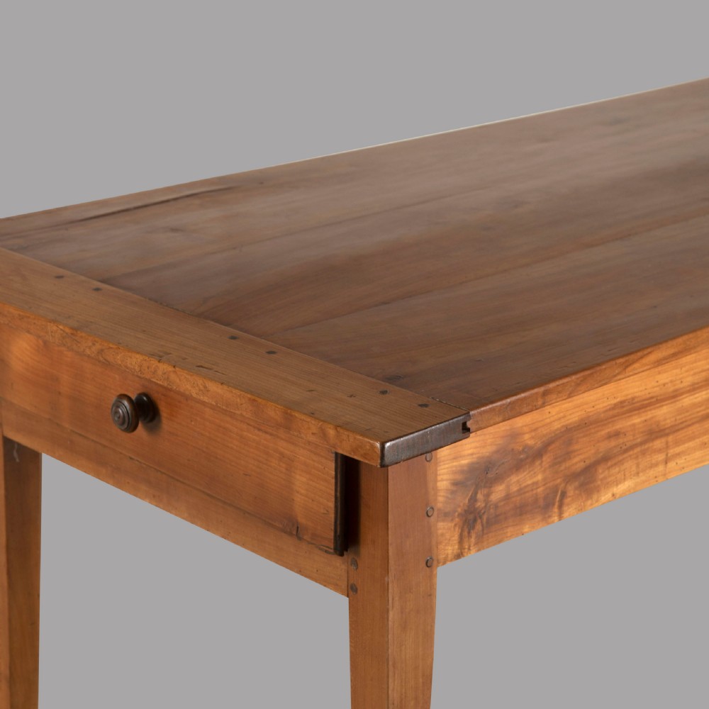 A Excellent Mid 19th Century French Fruitwood Farmhouse Table View III