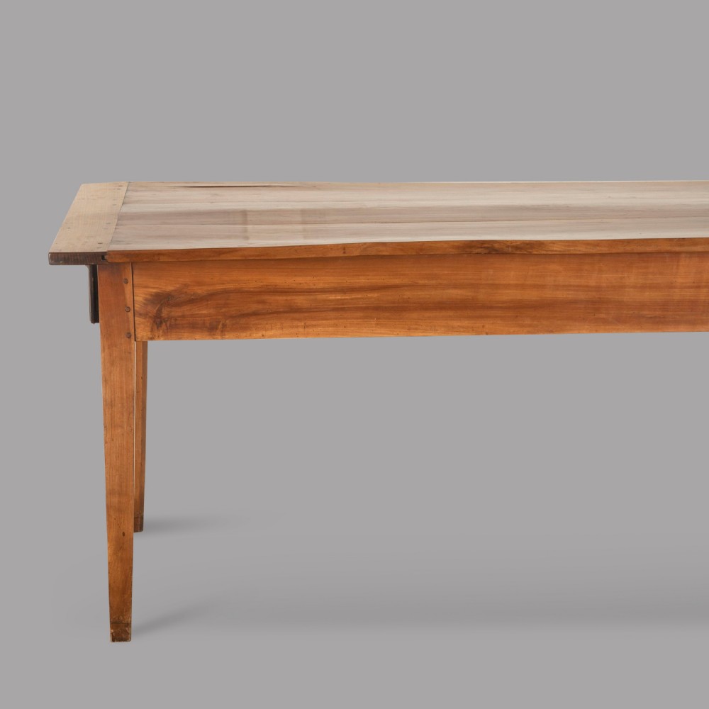 A Excellent Mid 19th Century French Fruitwood Farmhouse Table View IV