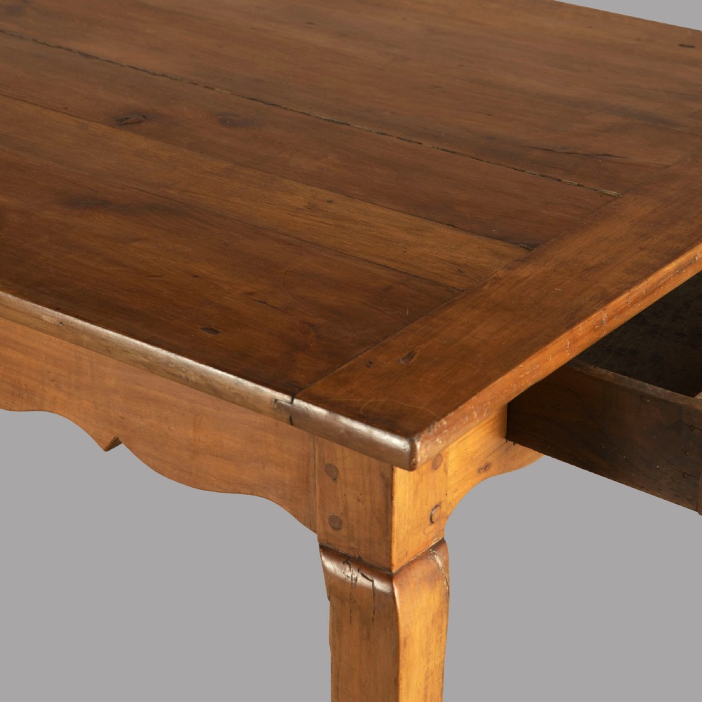 Mid 19th Century French Fruitwood Farmhouse Table View IV