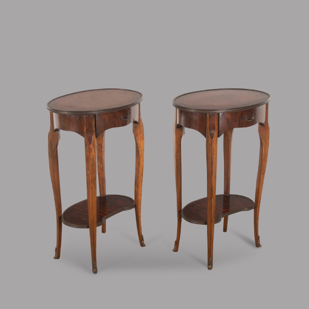 Pair of Early 20th Century French Side or Bedside Tables View II