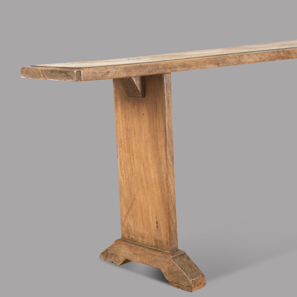 Pair Mid 19th Century French Elm Benches View III