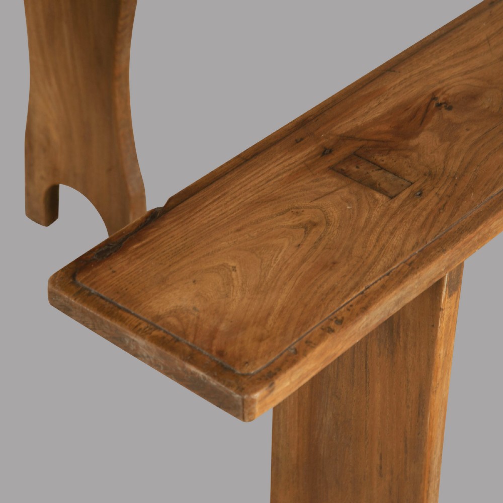Pair Mid 19th Century French Elm Benches View IV
