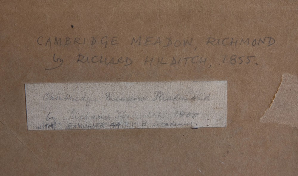 Richard Hilditch Mid 19thC 'Cambridge Meadow, Richmond' View IV