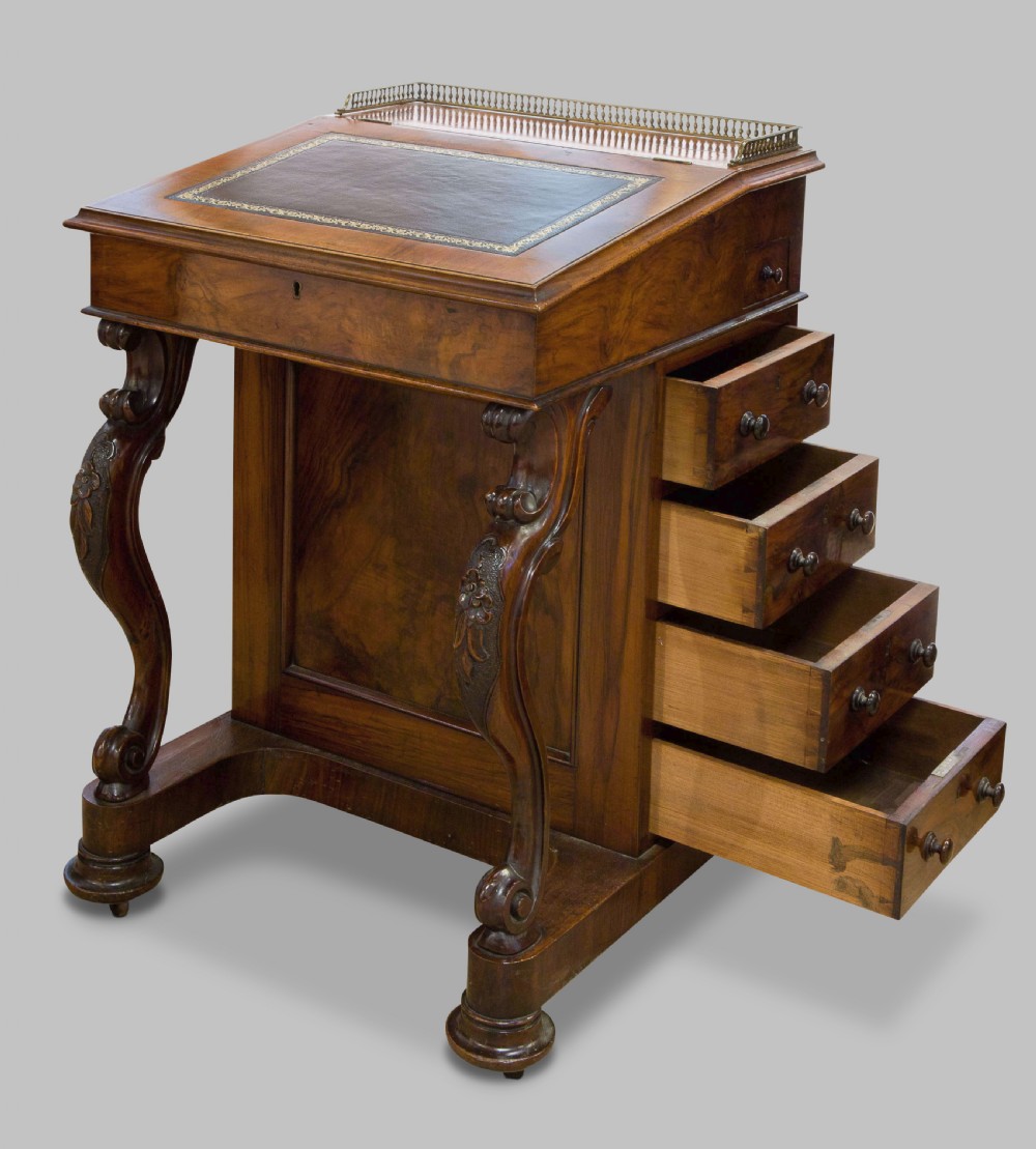 Walnut Davenport Desk  View V