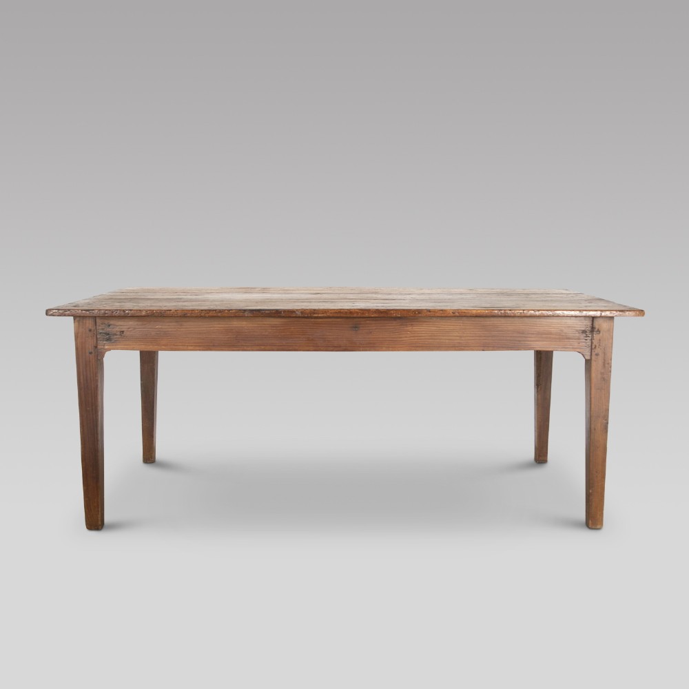 19th Century French Fruitwood Farmhouse Table