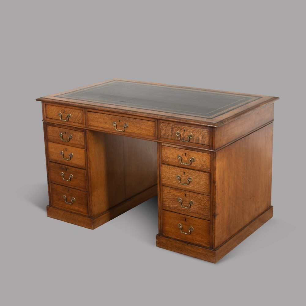 19th Century Twin Pedestal Desk View II