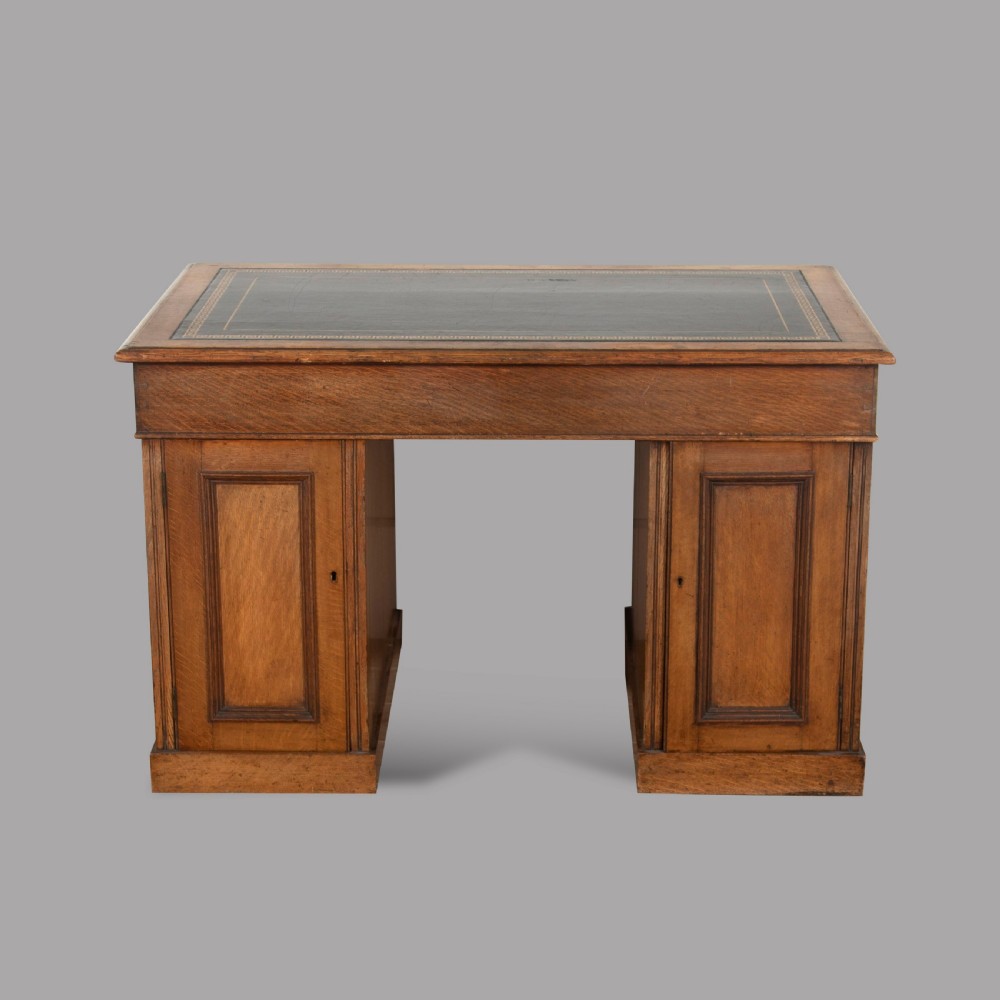 19th Century Twin Pedestal Desk View III
