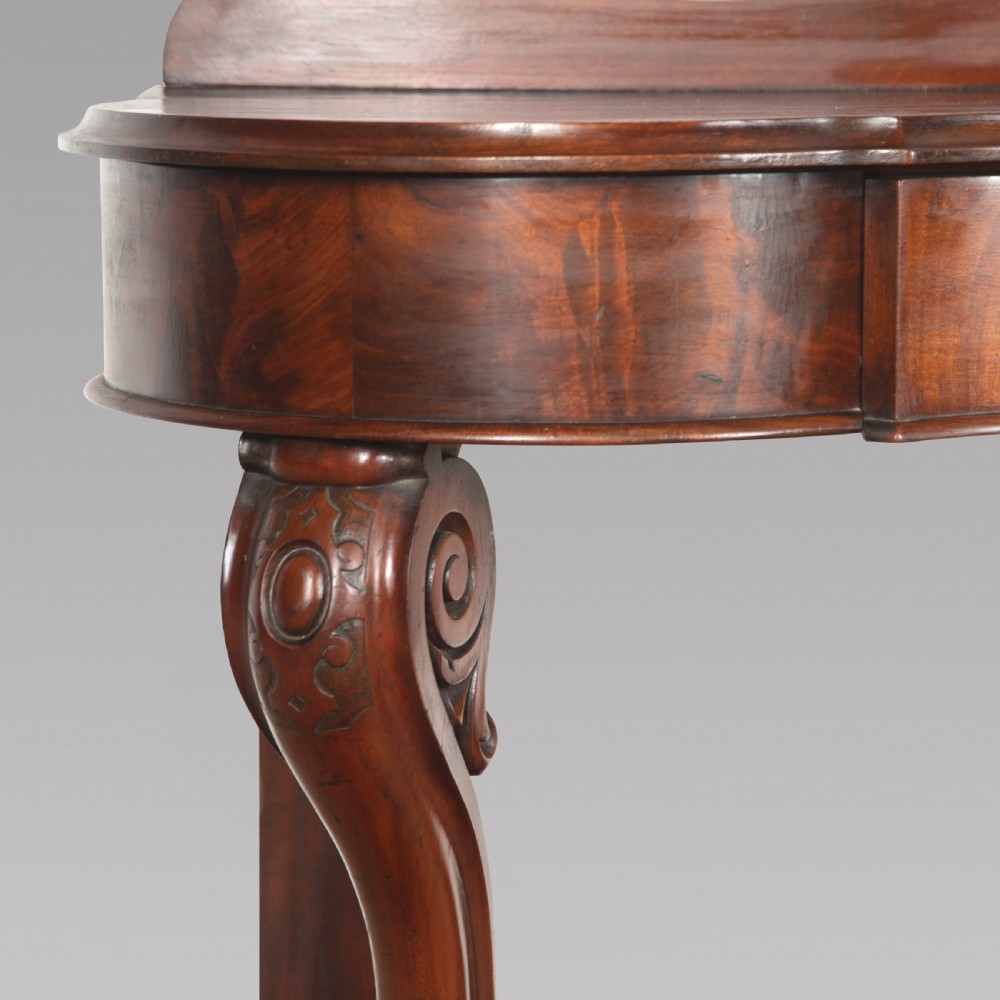 Pair of English 19th Century mahogany console tables View III