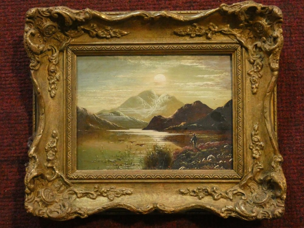 Charles Leslie - Oil on Canvas - Highland Shooting Scene