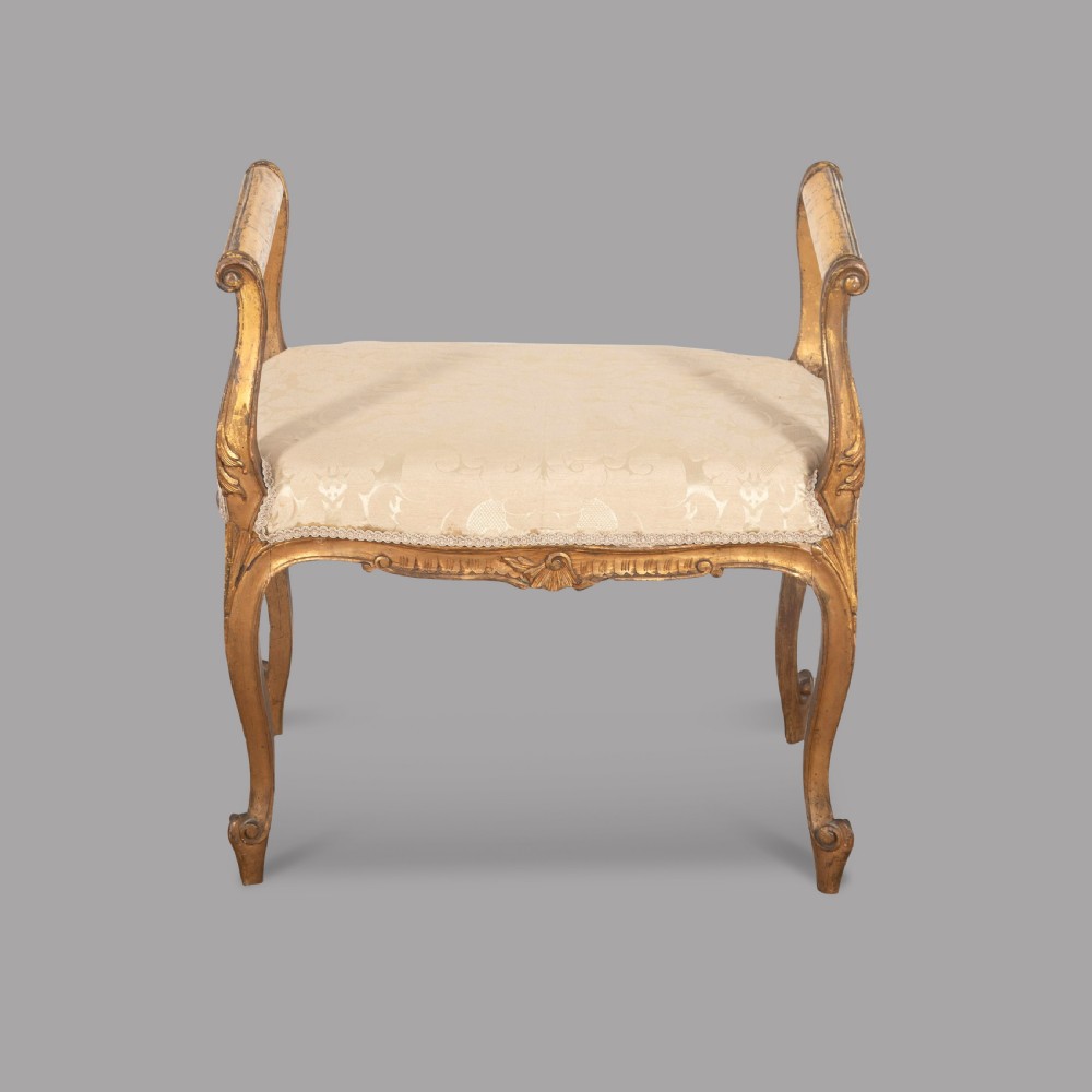 French 19th Century Giltwood Stool