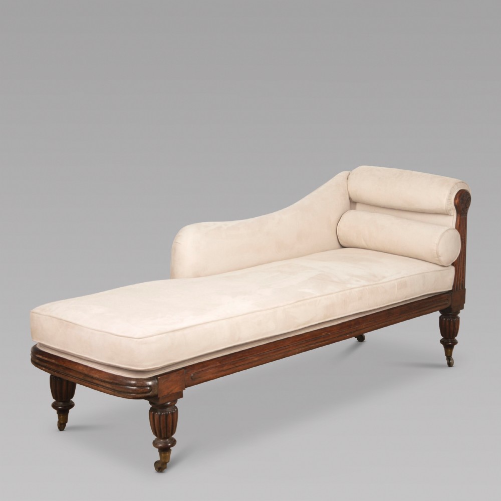 A 19thc Mahogany Framed Chaise Longue View II