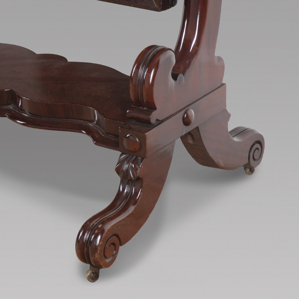 A Victorian Mahogany Cheval Mirror View II