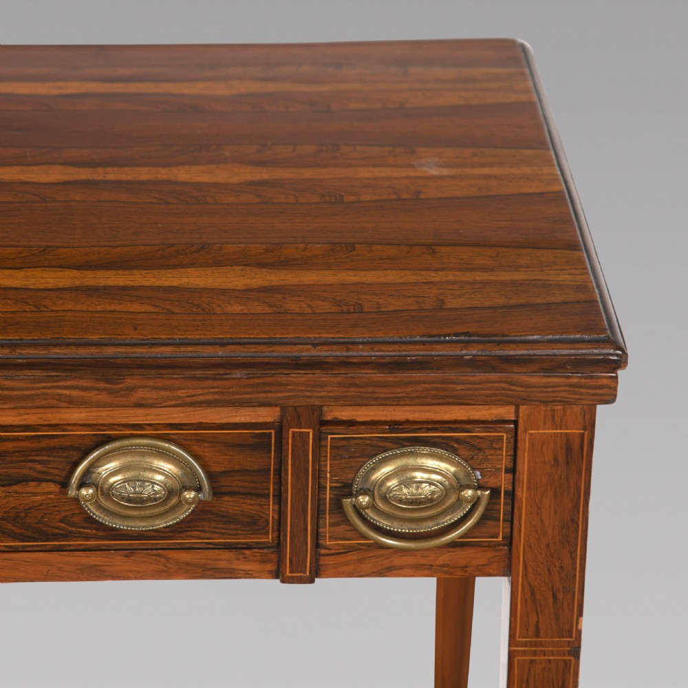 A Victorian Rosewood Strung Games Table View IV