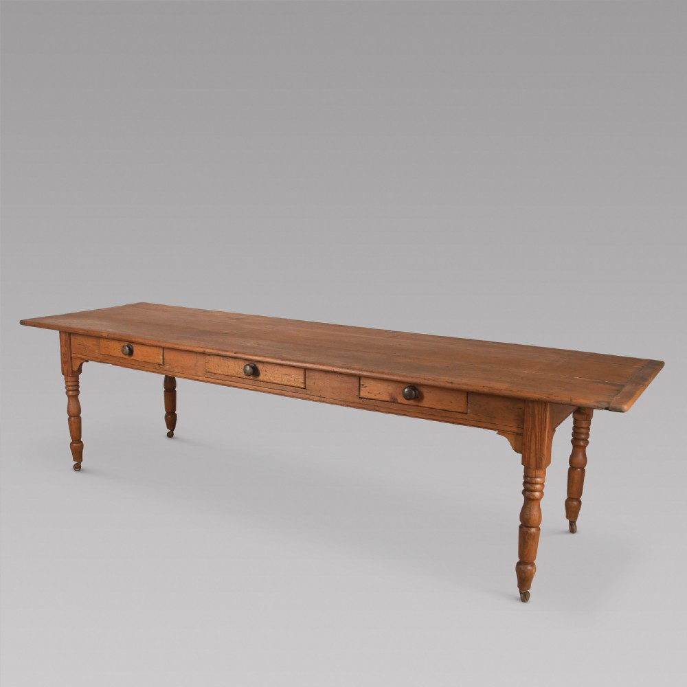 A 19thc Pine French Country Farmhouse Table View II