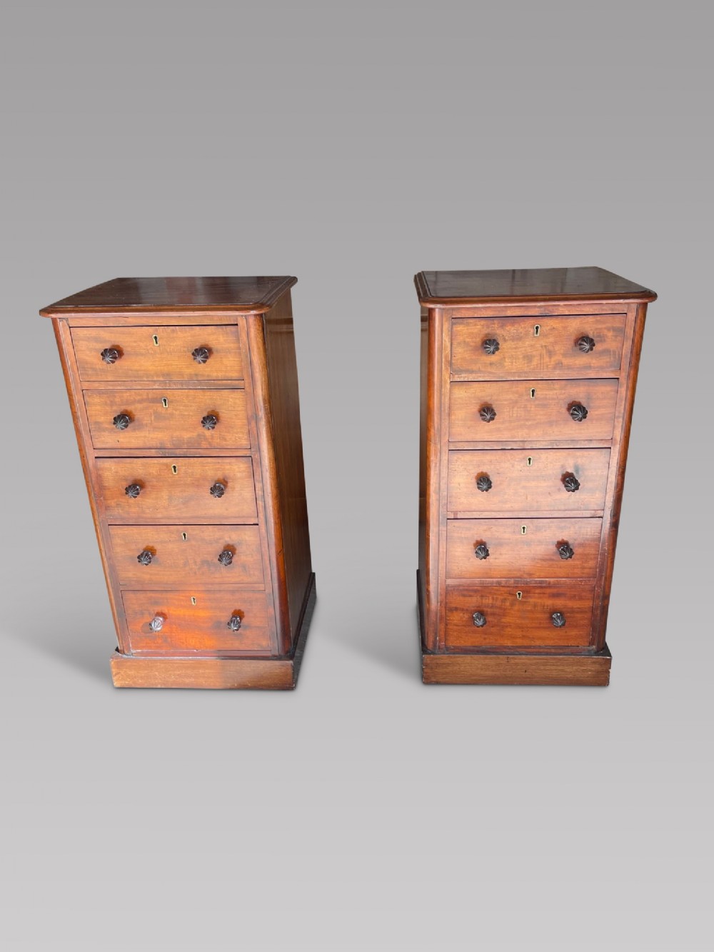 A Pair Of Victorian Bedside Tables.