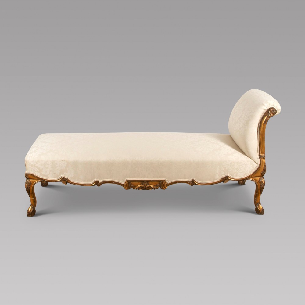 19th Century Giltwood Chaise Longue