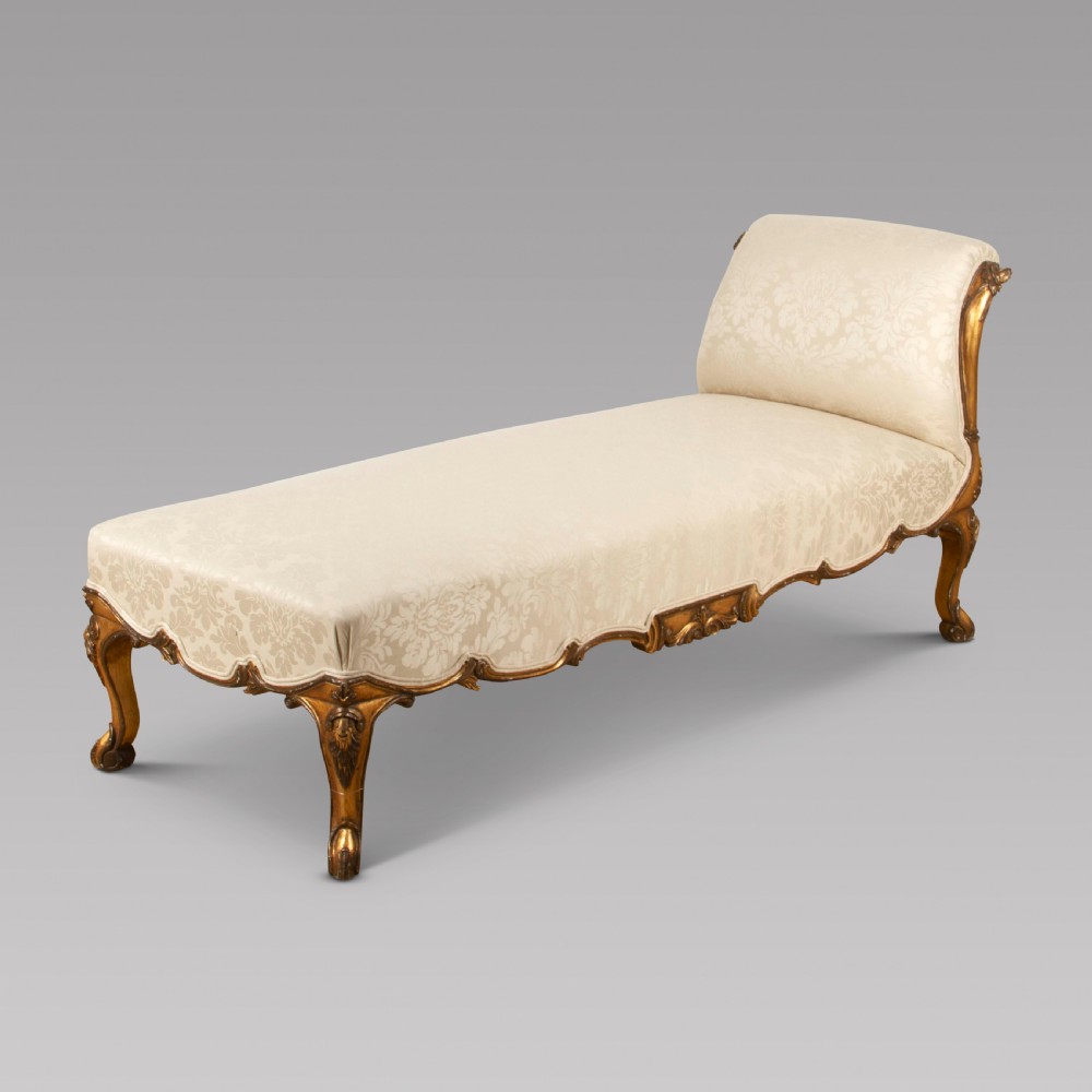 19th Century Giltwood Chaise Longue View II