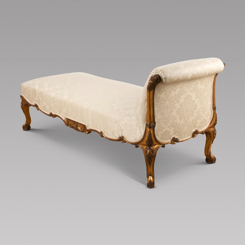 19th Century Giltwood Chaise Longue View III