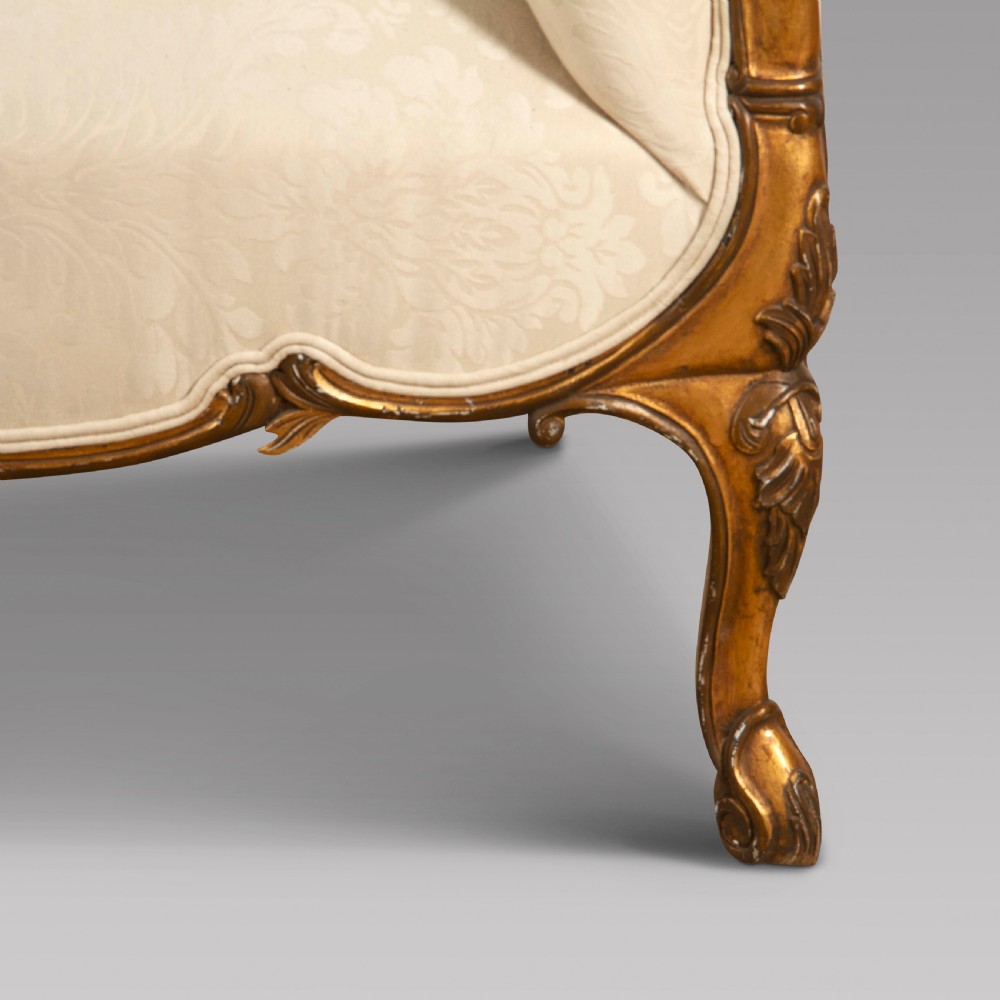 19th Century Giltwood Chaise Longue View V