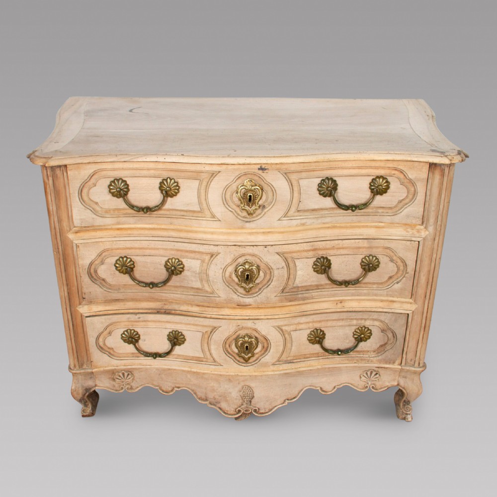 A 19th Century Bleached Serpentine Commode. View II