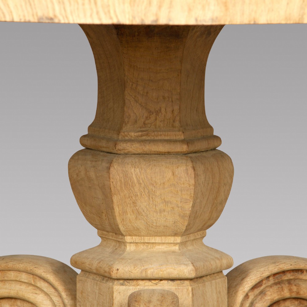 A 19th Century Bleached Oak centre table View II