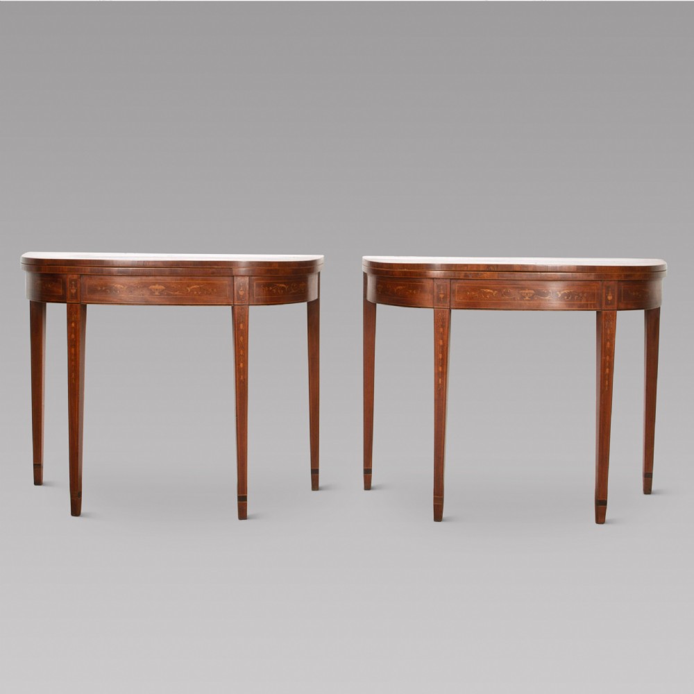 A Pair of 19th Century Card Tables