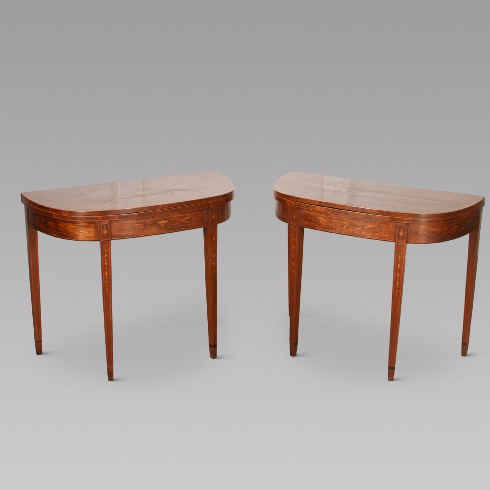 A Pair of 19th Century Card Tables View II