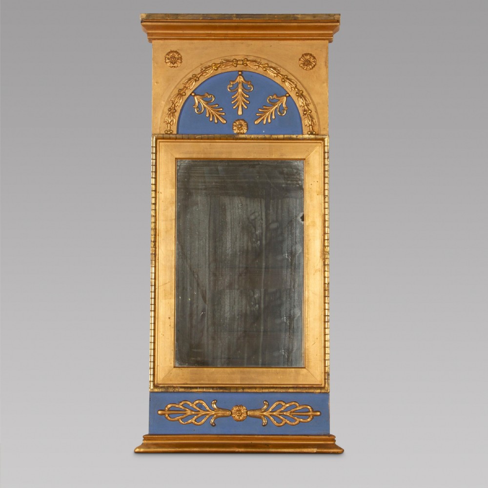 19th Century Swedish pier mirror in the Empire style