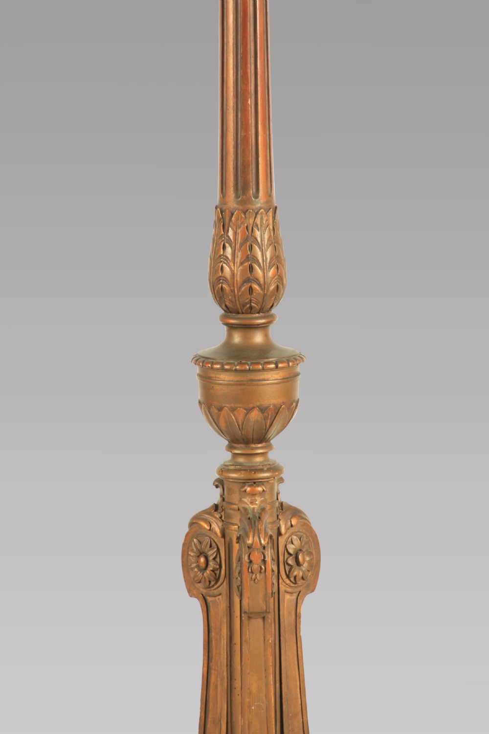 A Carved Giltwood Lamp View II