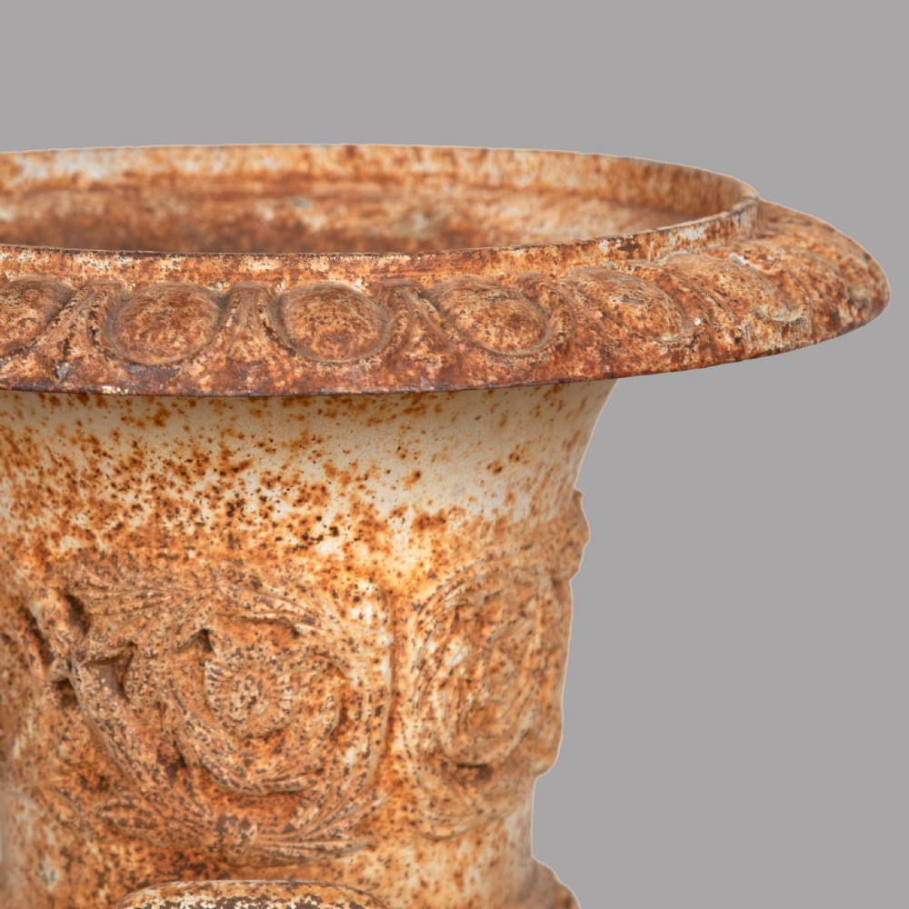 A Pair of Cast Iron Urns View IV