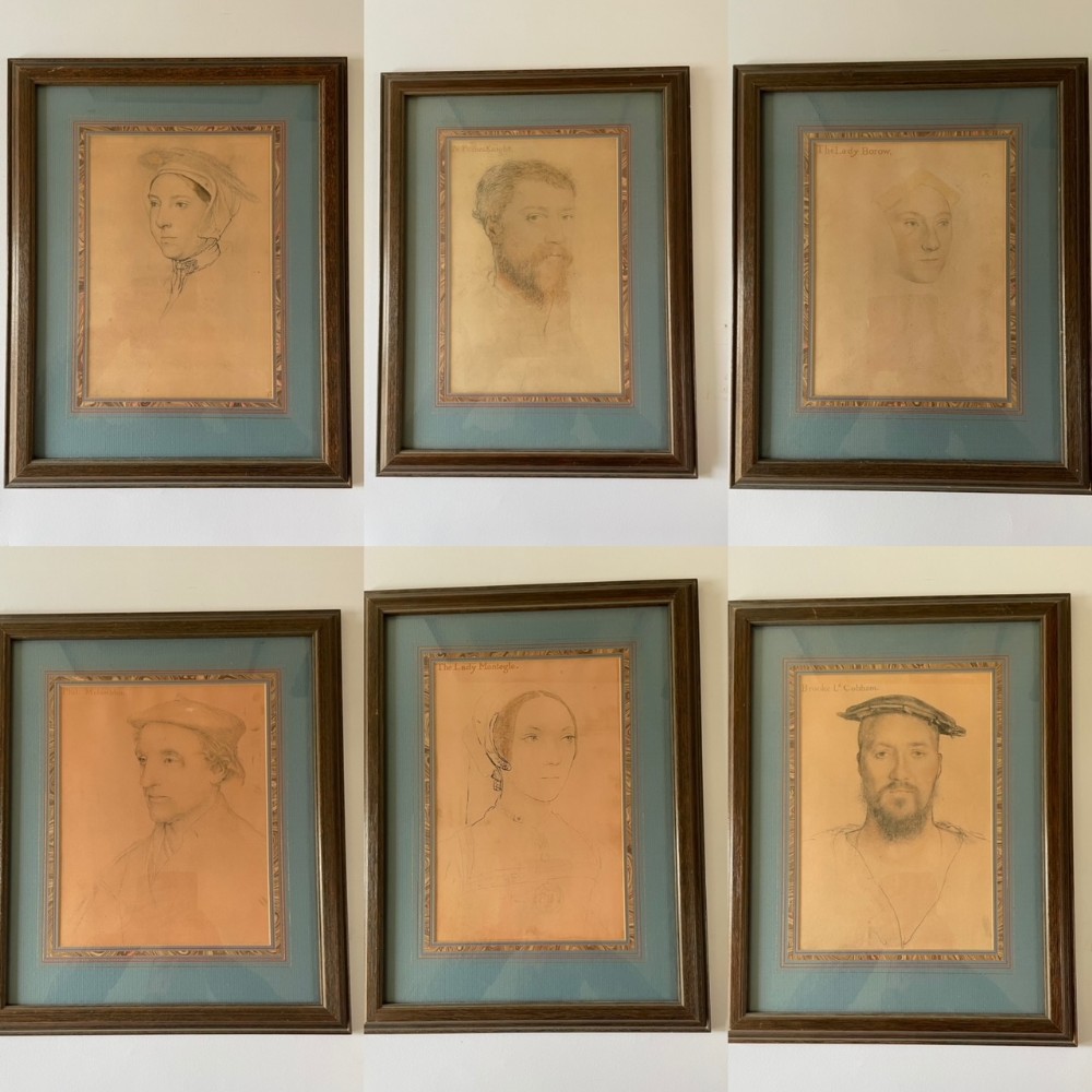 After Hans Holbein Set of Six Drawings