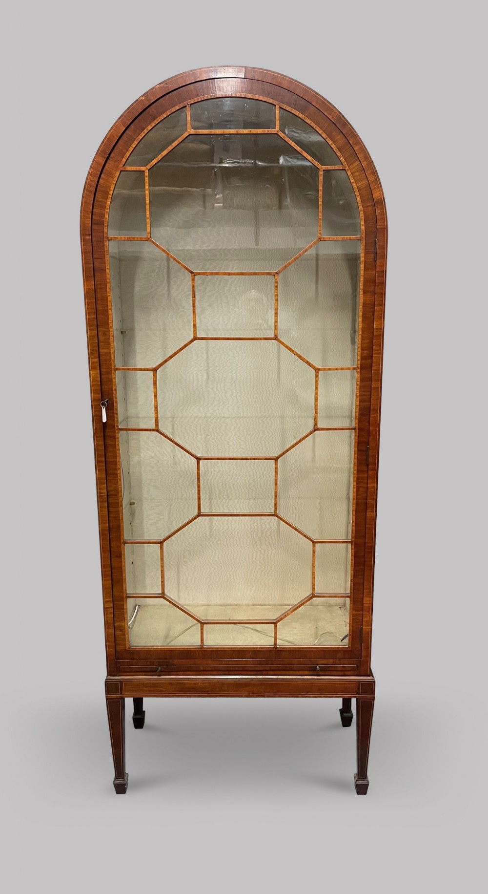 A Mahogany Dome Display Cabinet