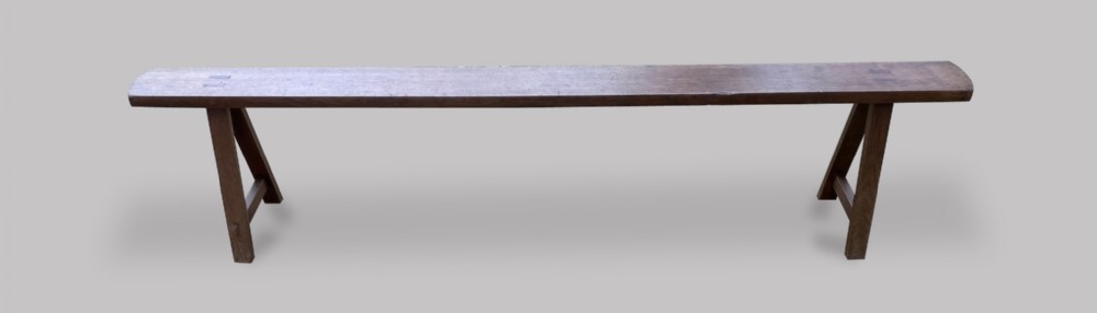 A 19th French Oak Bench Seat
