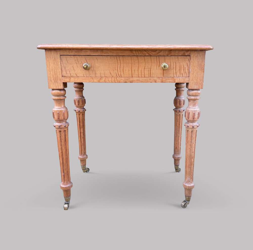 A Victorian Golden Oak Side Table