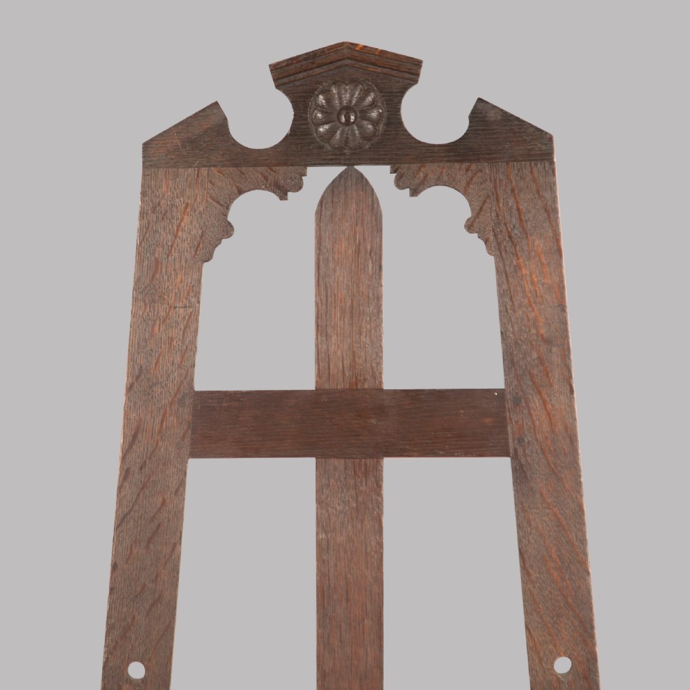 A 19thc English Oak Easel View II