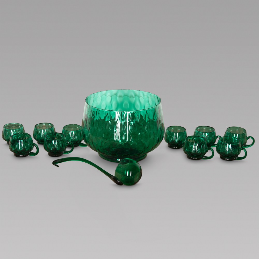 A Punch Bowl with Cups c1960 View IV