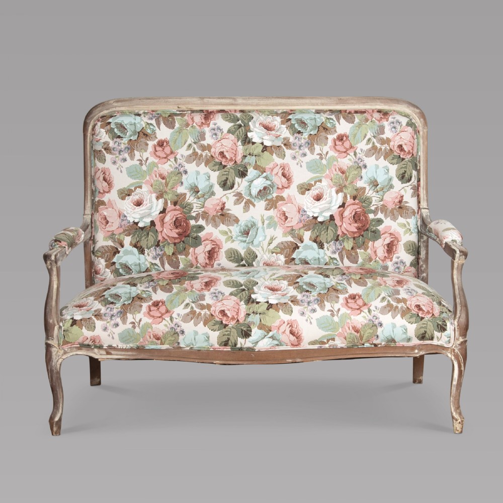A 19th Century French Wooden Framed Settee