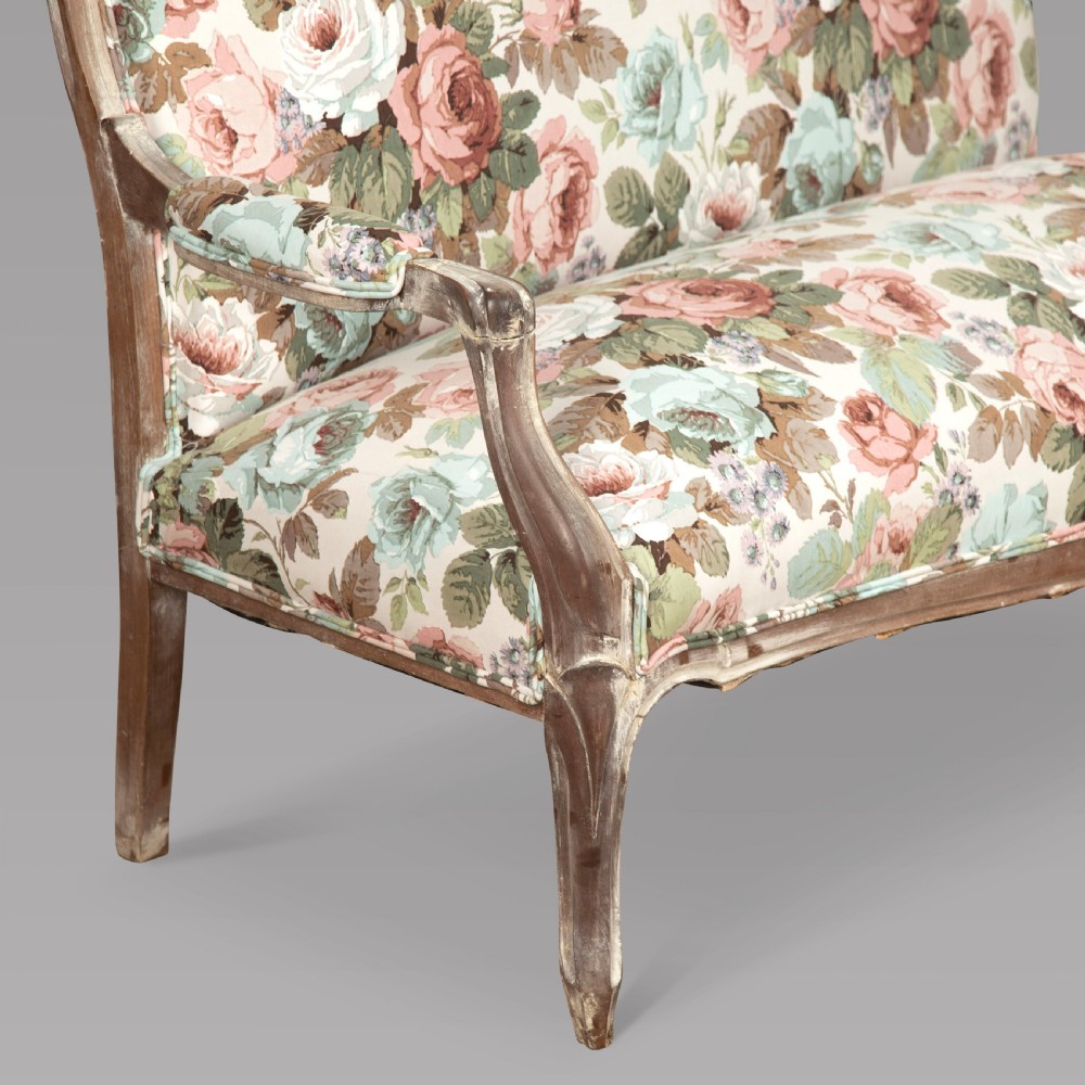 A 19th Century French Wooden Framed Settee View IV