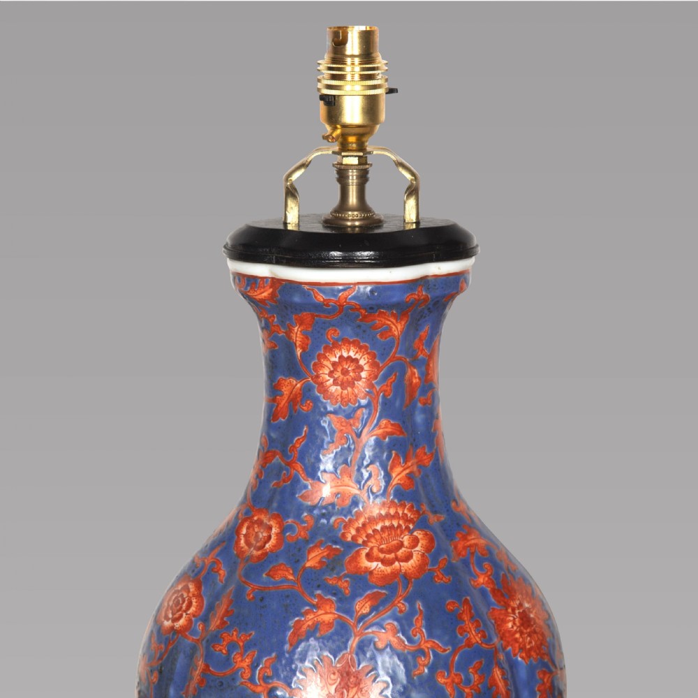 A Pair of 19th Century Chinese Vase Lamps View II