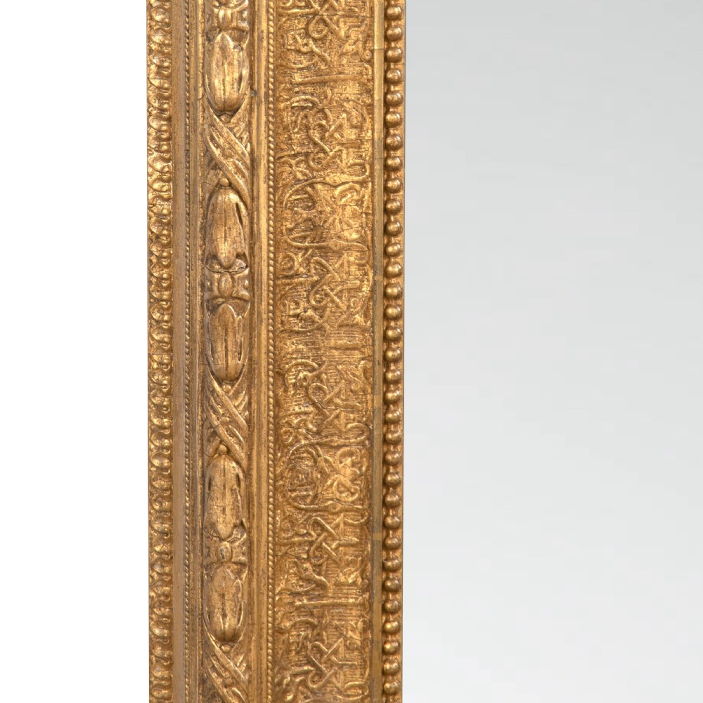 19th Century Large Gilt Mirror View III