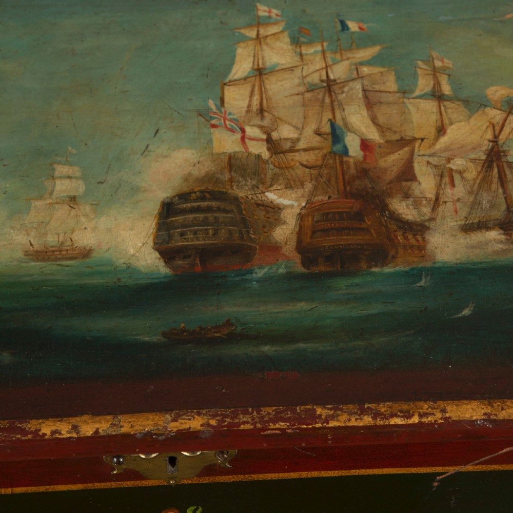 Early 19th Century Painted Pine Trunk View IV
