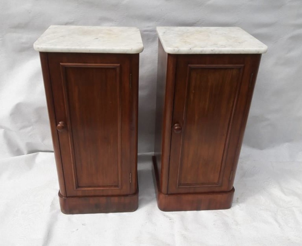 A Pair of Victorian Bedside Cabinets