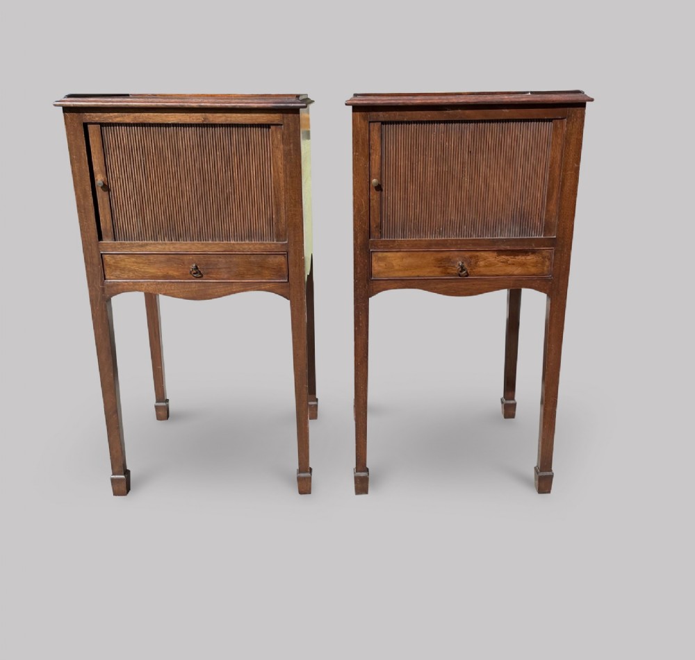 A Pair of Edwardian Bedside Tables