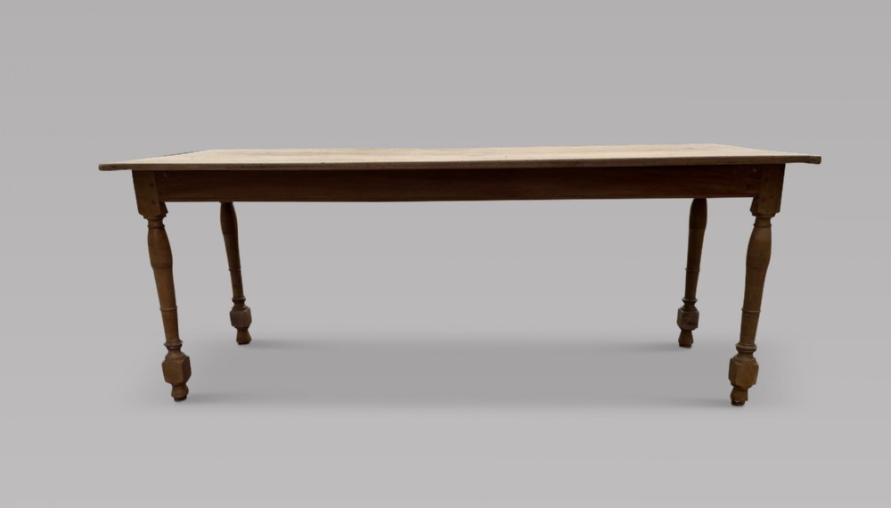 Superb Stripped Late 18th Century Oak Farmhouse Table