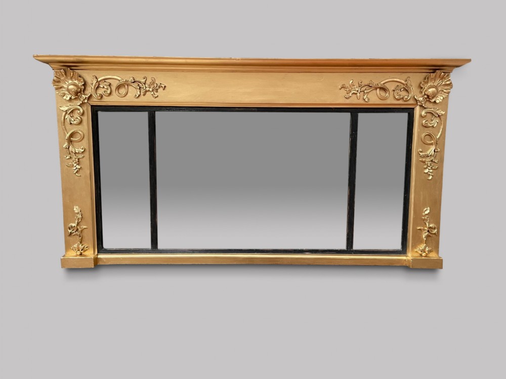 A 19thc Over Mantel Mirror